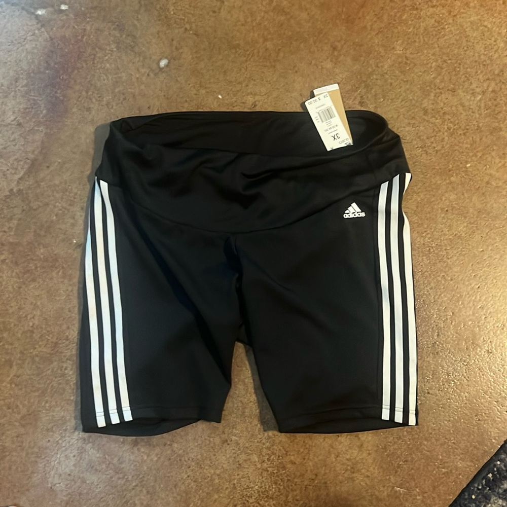 Black biker shorts.